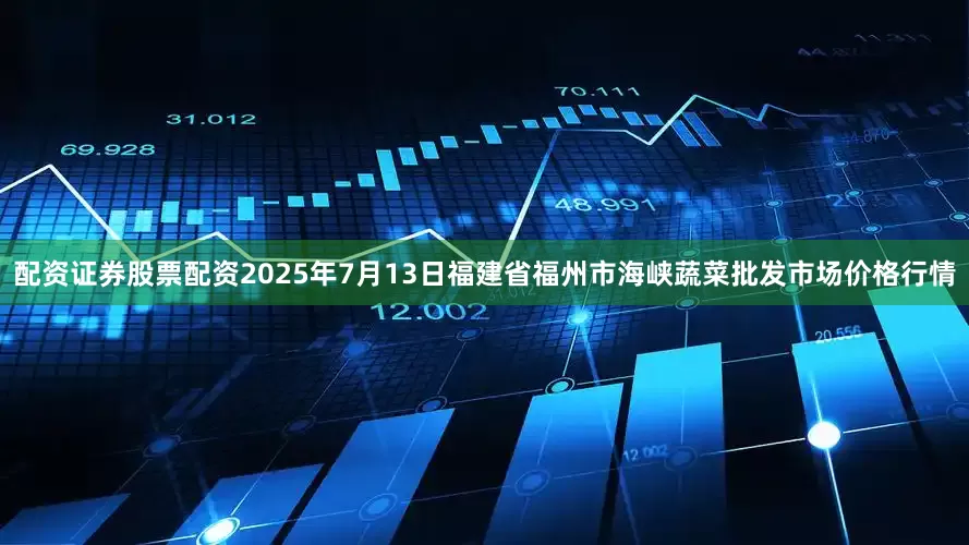 配资证券股票配资2025年7月13日福建省福州市海峡蔬菜批发市场价格行情